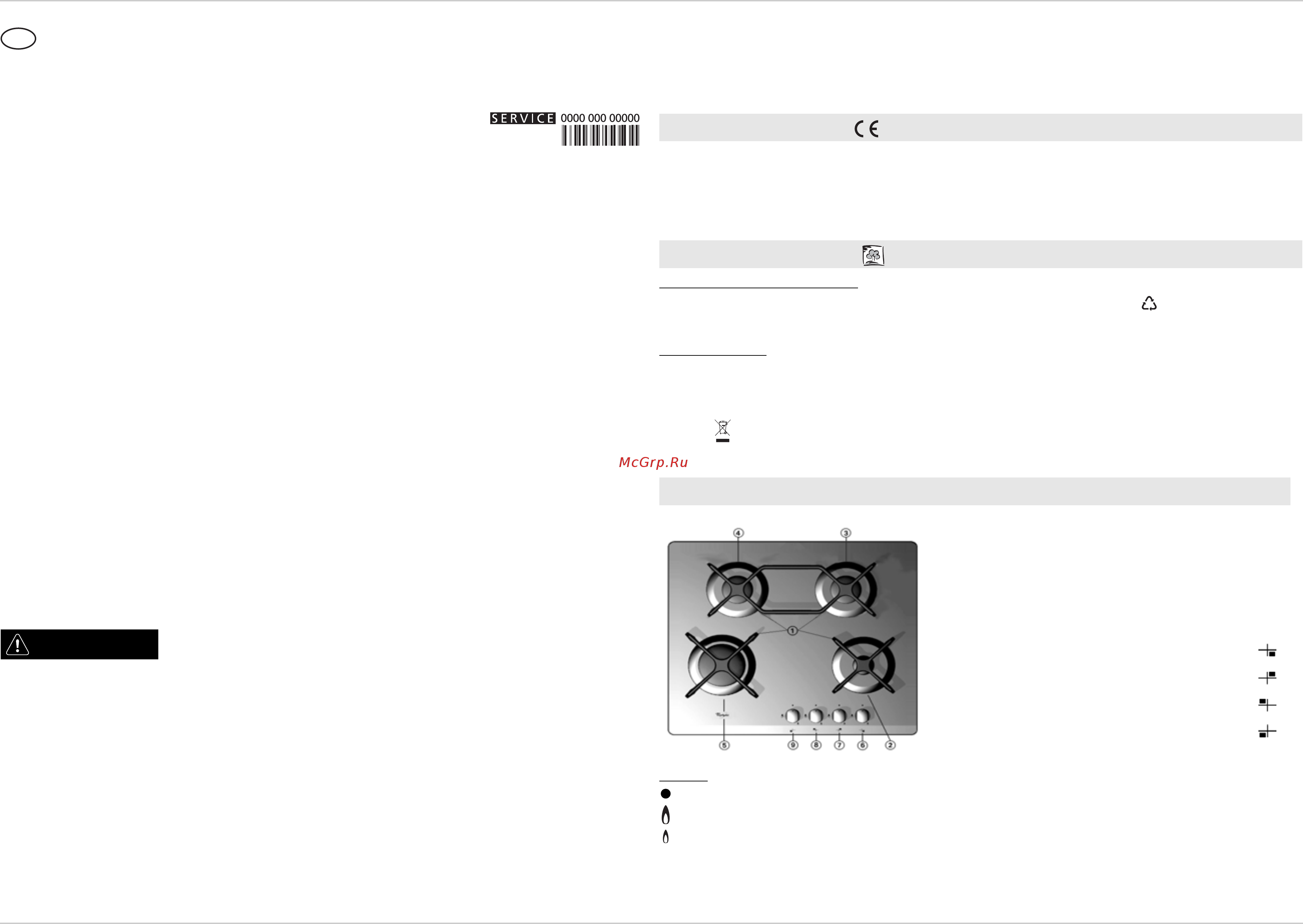 Whirlpool AKT 424/S [3/4] Осторожно