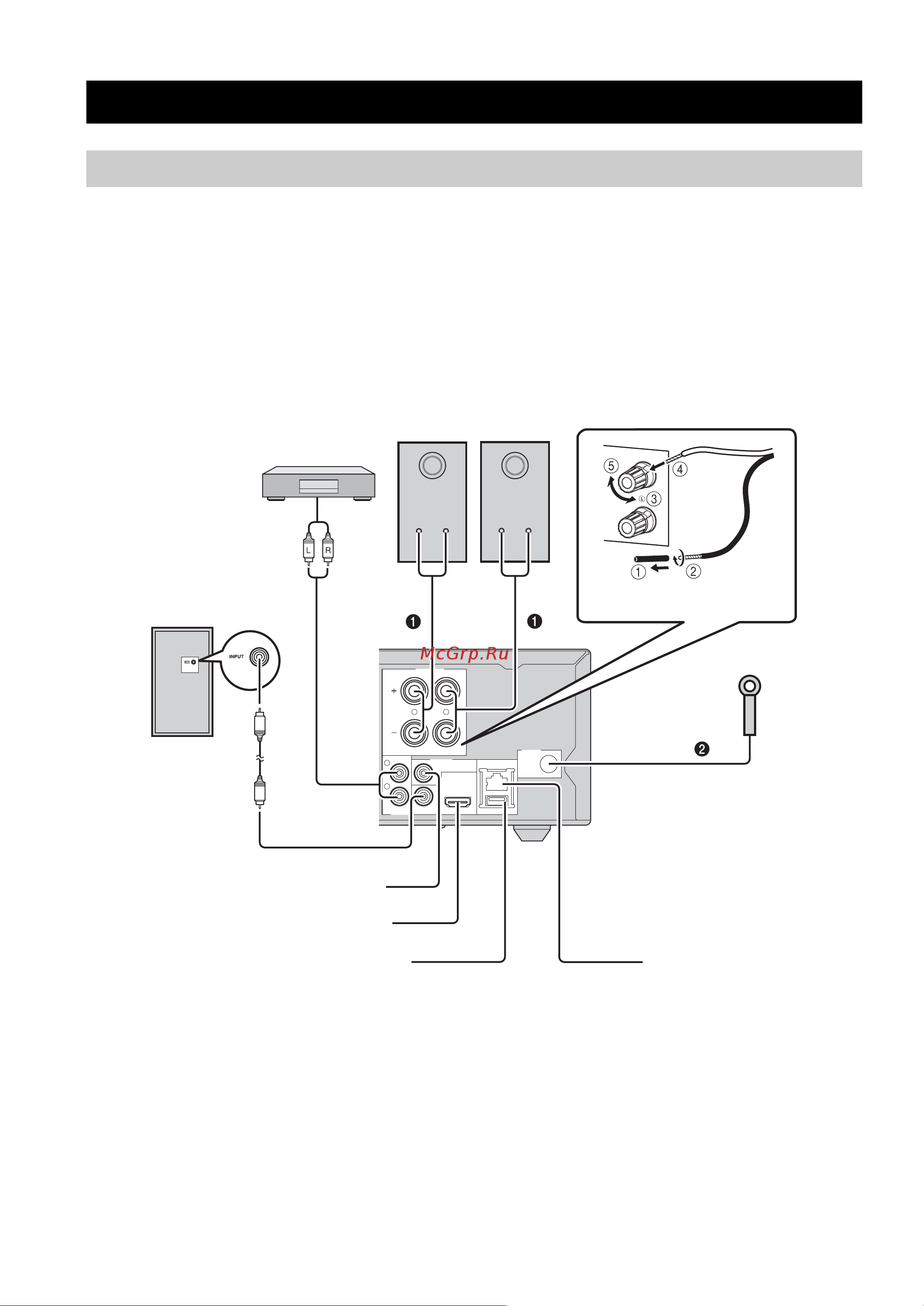 Yamaha NS-BP150 [13/169] Connecting component system to this unit