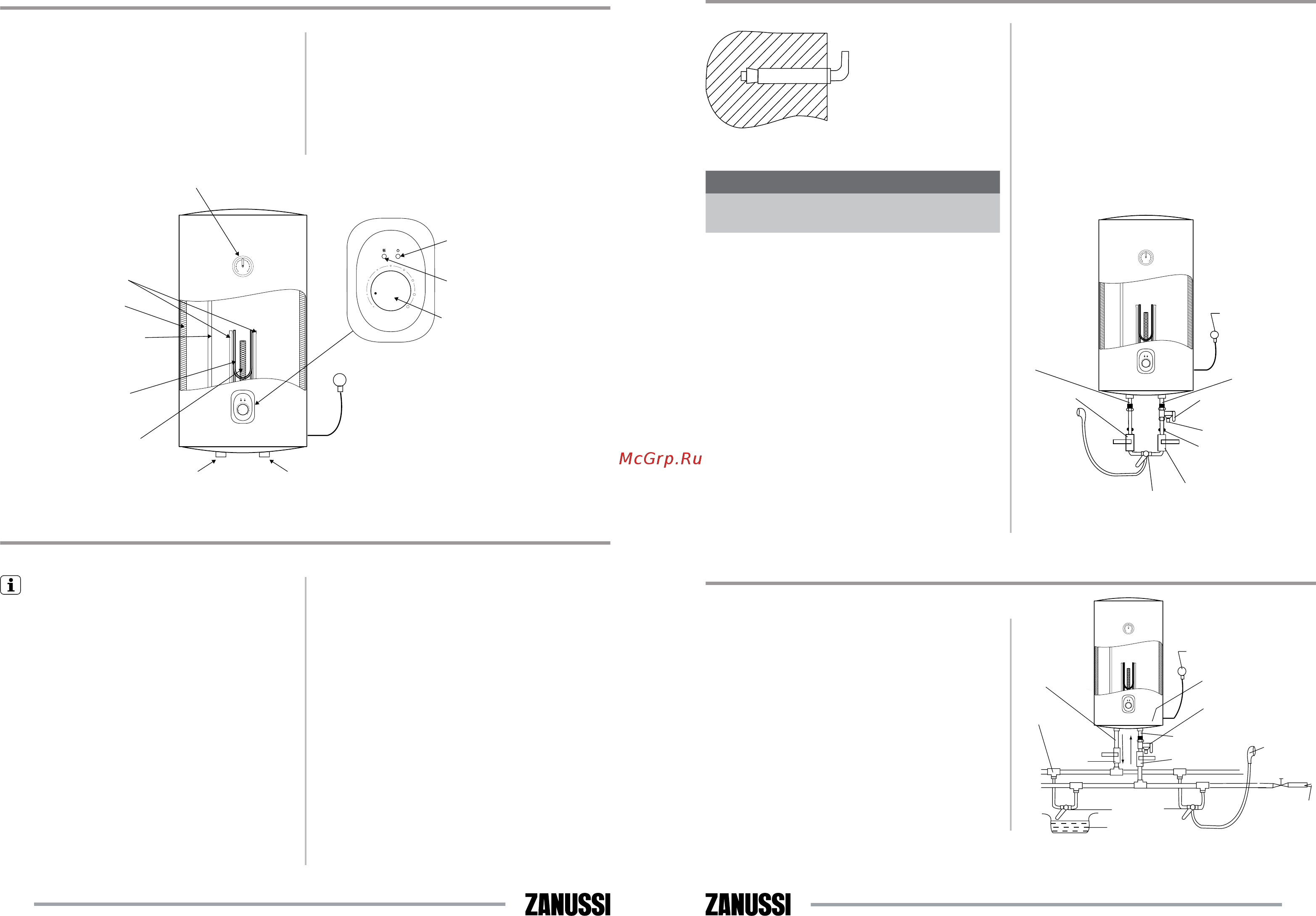 Zanussi Orfeus DH ZWH/S 100 [3/17] Монтаж водонагревателя