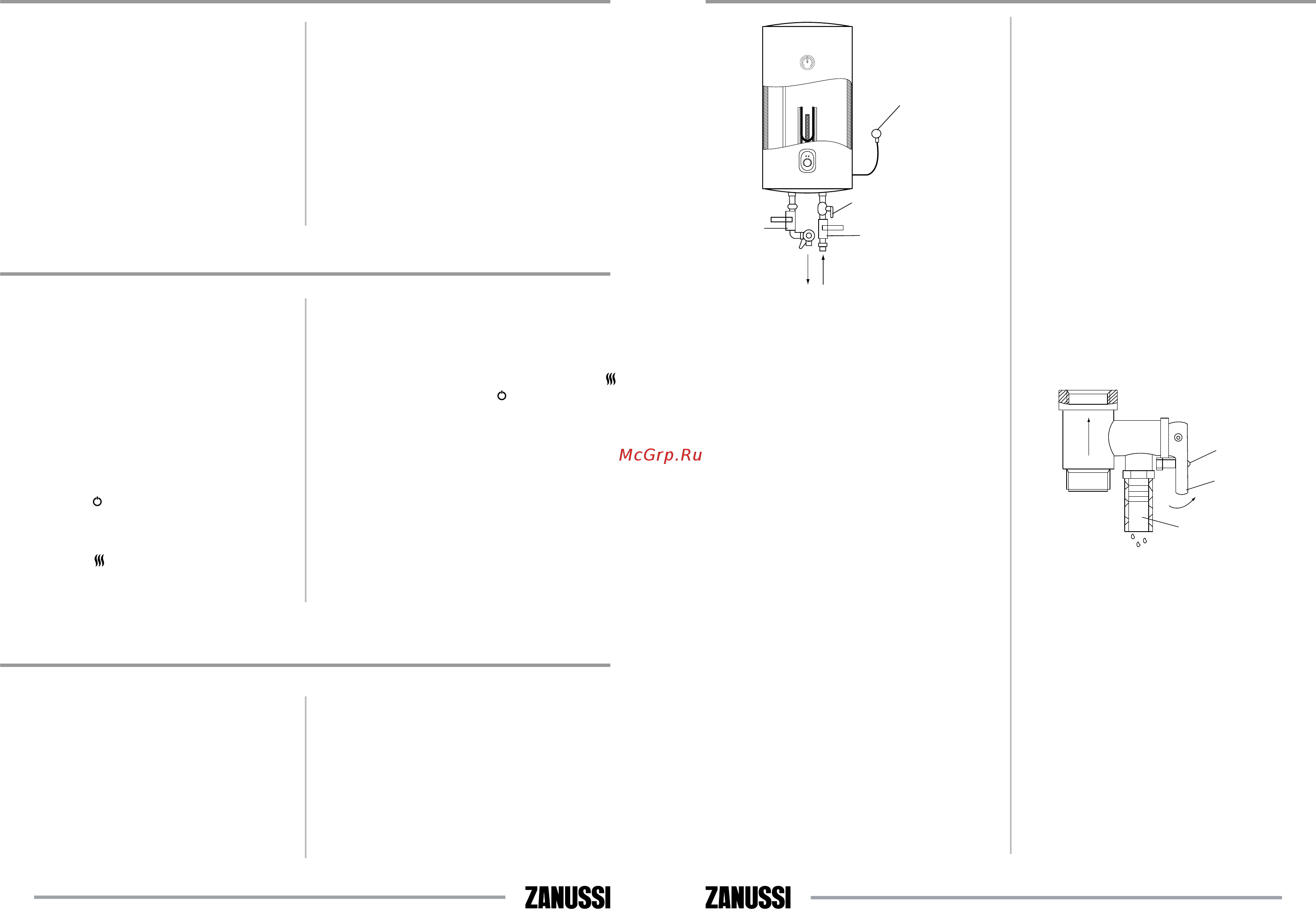Zanussi Orfeus DH ZWH/S 100 [4/17] Подключение к электрической сети