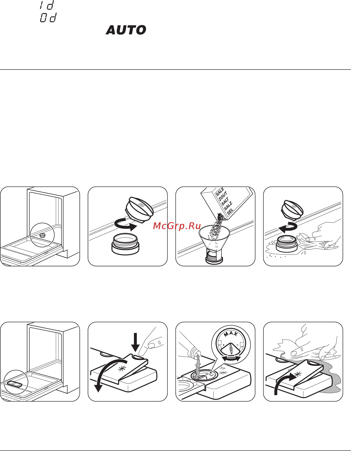 Zanussi ZDF 92600WA [10/56] Тұз қосу