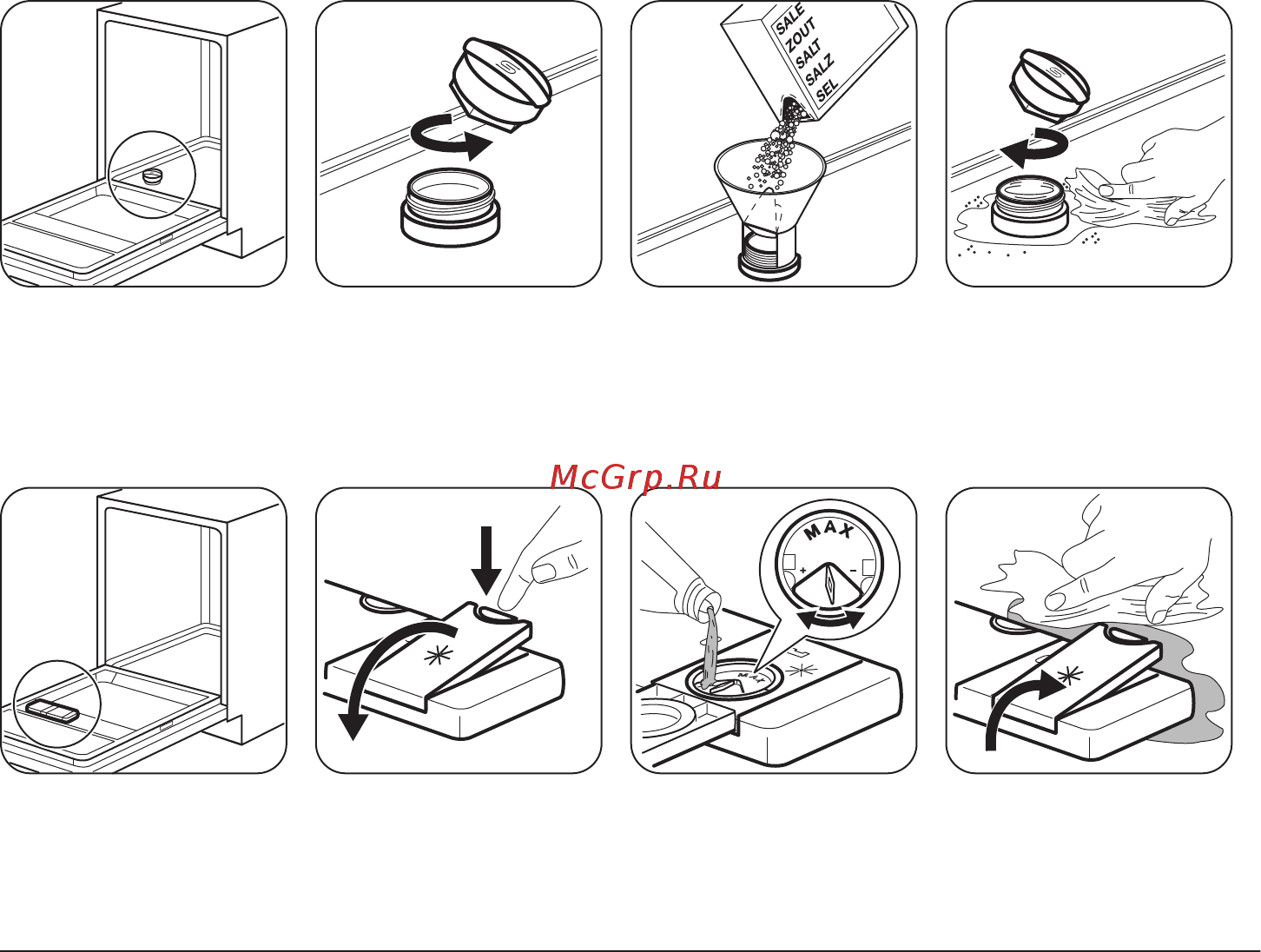 Zanussi ZDT 92600 FA [10/40] Тұз қосу