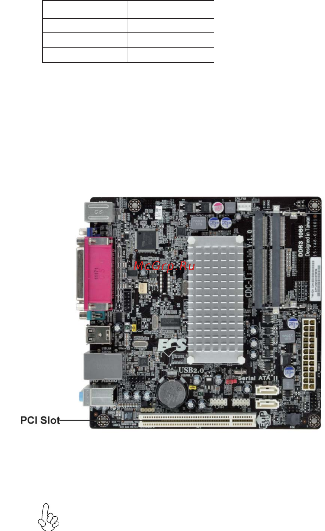 ECS Elitegroup CDC-I [15/56] Installing the motherboard