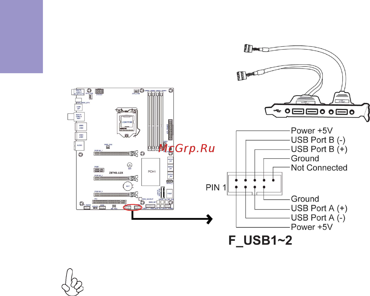 ECS Elitegroup Z87H3-A2X GOLDEN [26/104] F_usb1 2 front panel usb 2 headers f_usb1 supports ez charger