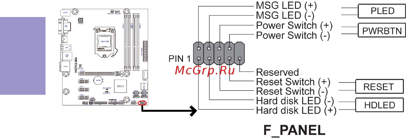 ECS Elitegroup H87H3-M4 [34/94] Power sleep message waiting led