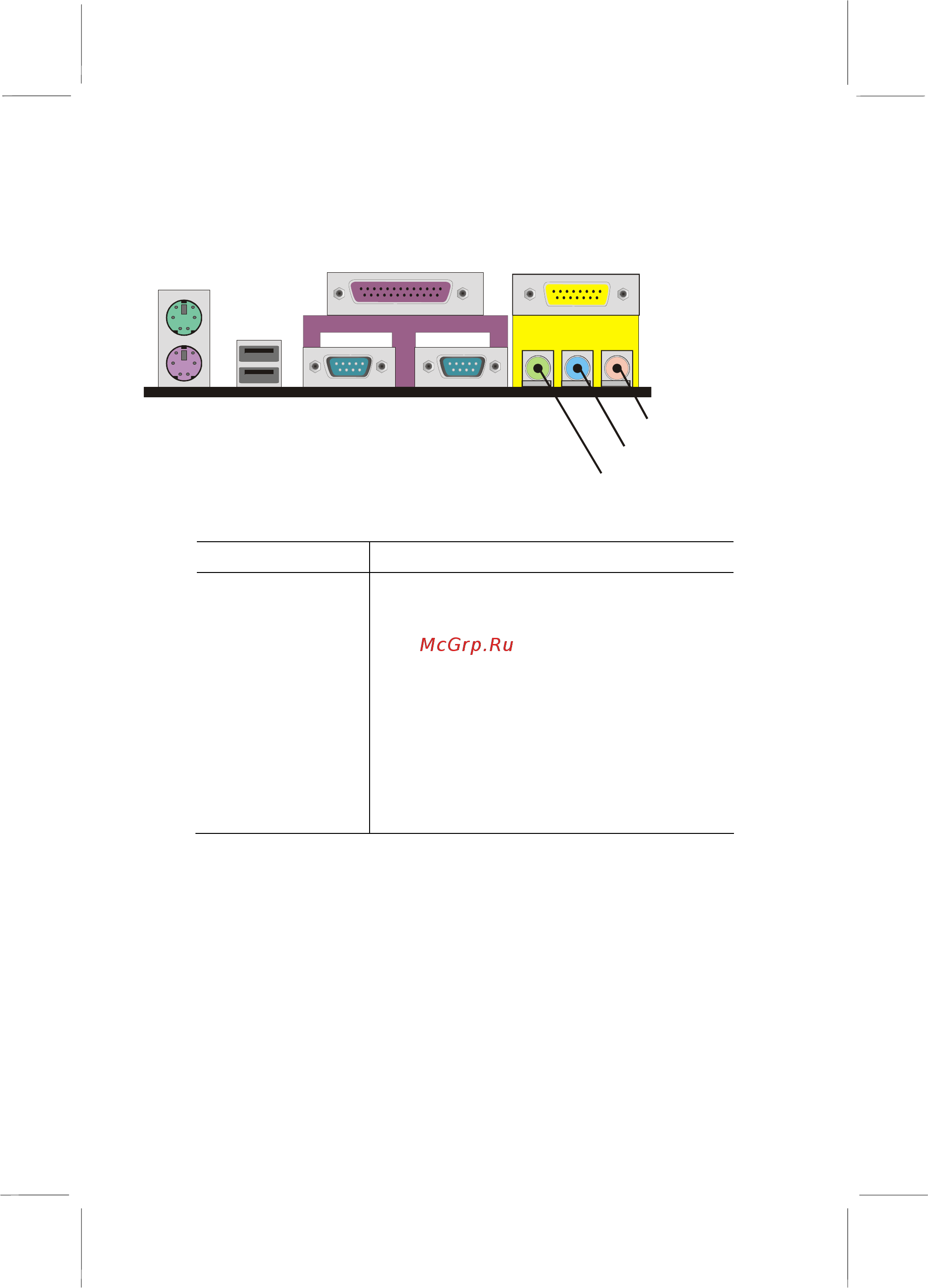 ECS Elitegroup MB694A [22/81] I o ports side view