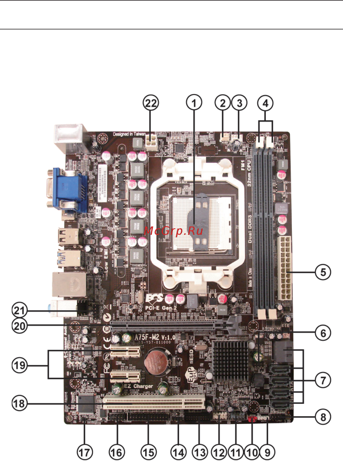 ECS Elitegroup A75F-M2 (V1.0/V1.0A) [9/70] Introducing the motherboard