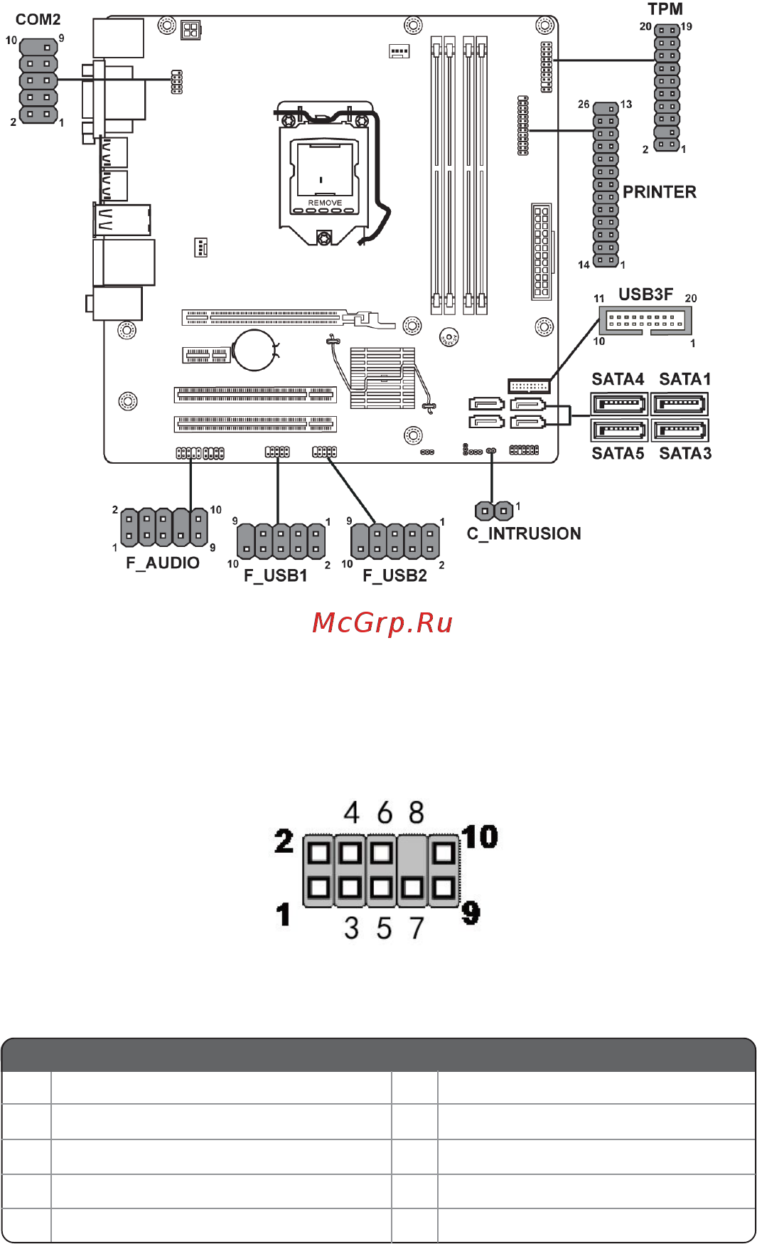 ECS Elitegroup B75H2-AM2 [22/52] F_audio front panel audio header