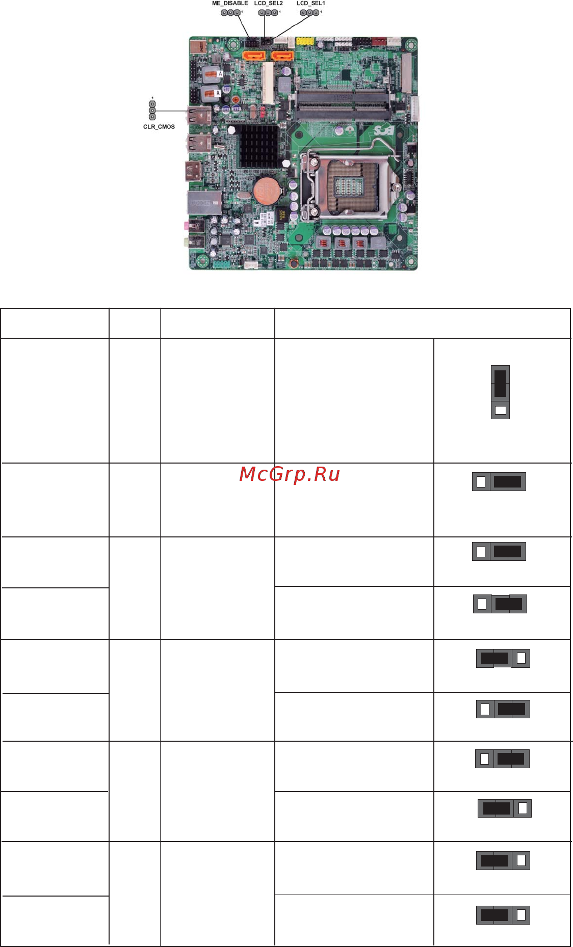 ECS Elitegroup H61H-G11 (V7.0) [13/54] Jumper settings