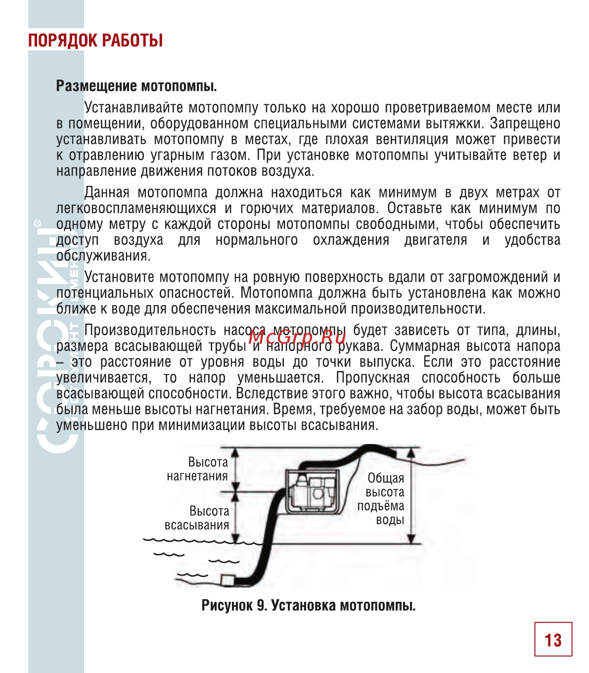 Сорокин 23.9 [14/34] Порядок работы