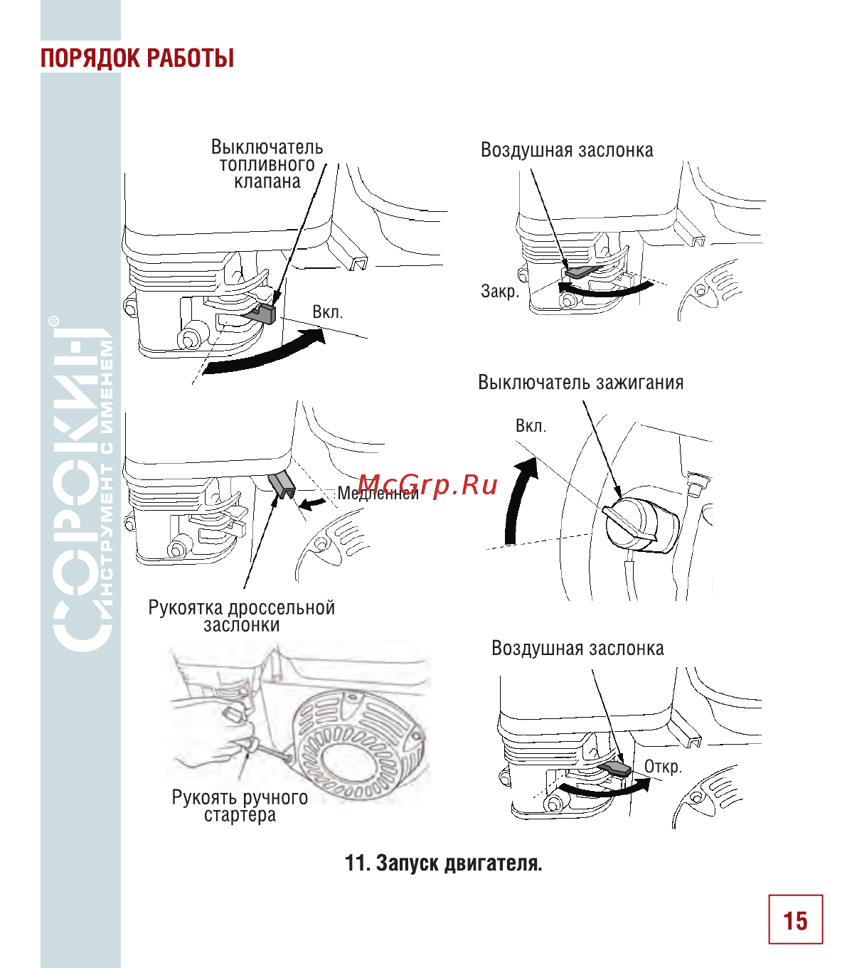 Сорокин 23.9 [16/34] Порядок работы