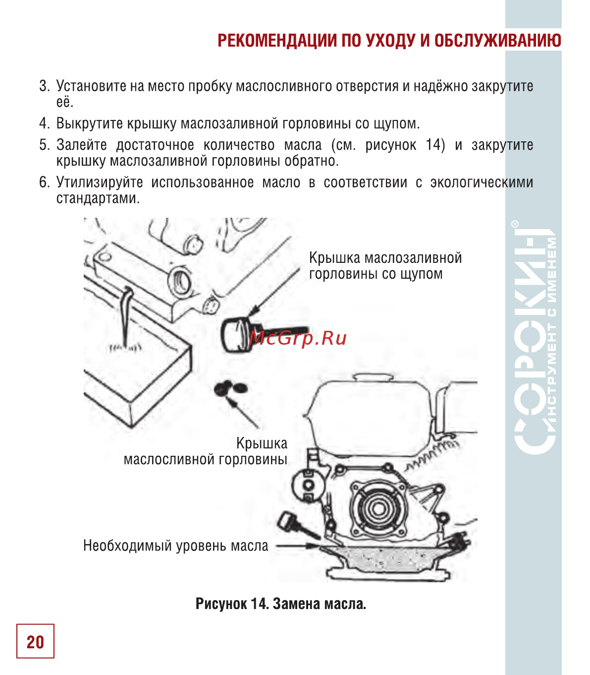 Сорокин 23.9 [21/34] Рекомендации по уходу и обслуживанию