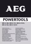 AEG 451402 WS 8-125 Инструкция по эксплуатации