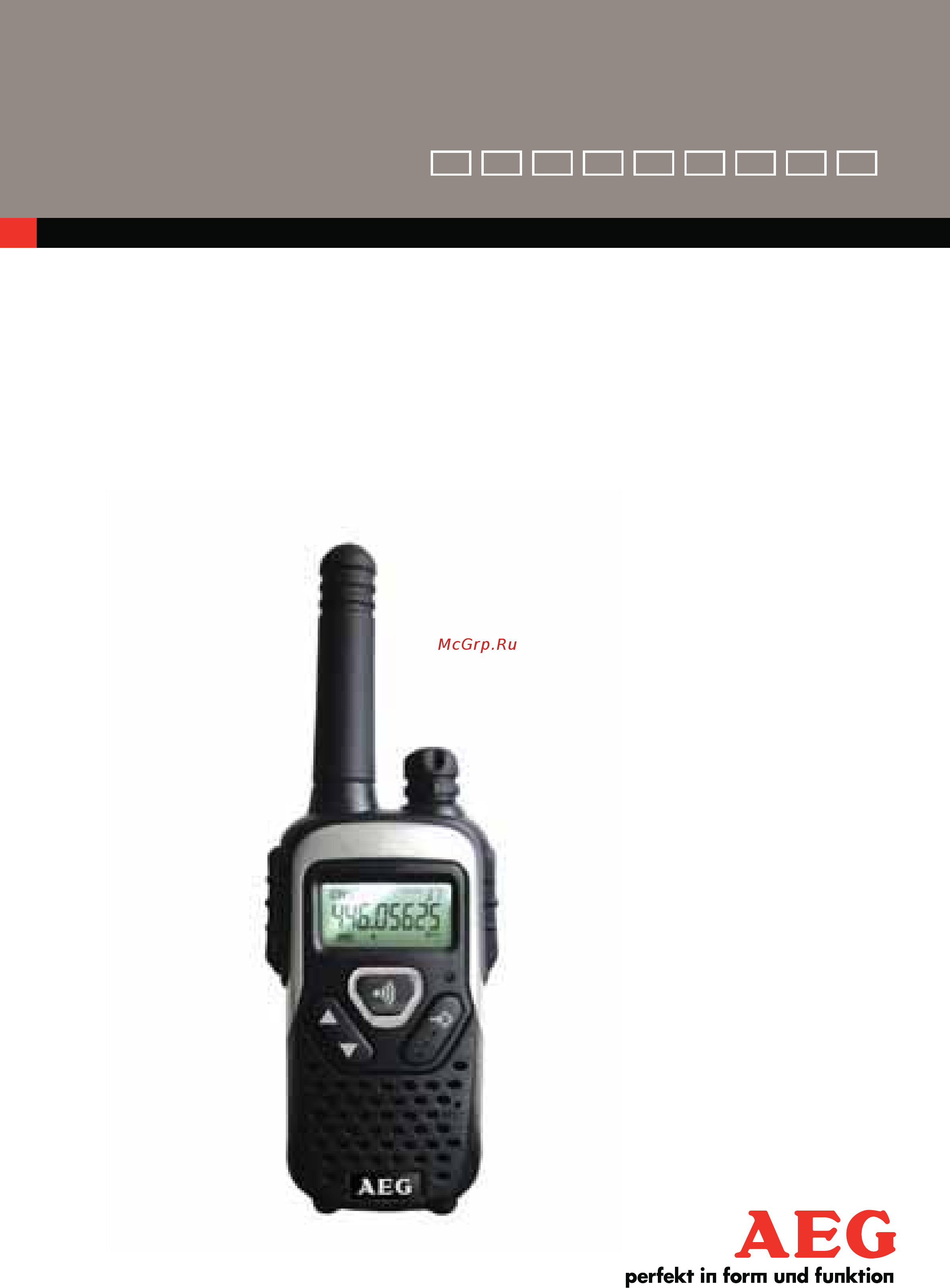 AEG voxtel r320 Инструкция по эксплуатации онлайн
