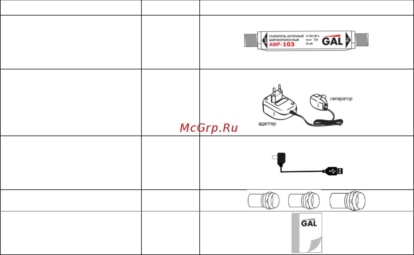Gal AMP-103 [2/4] Установка и подключение