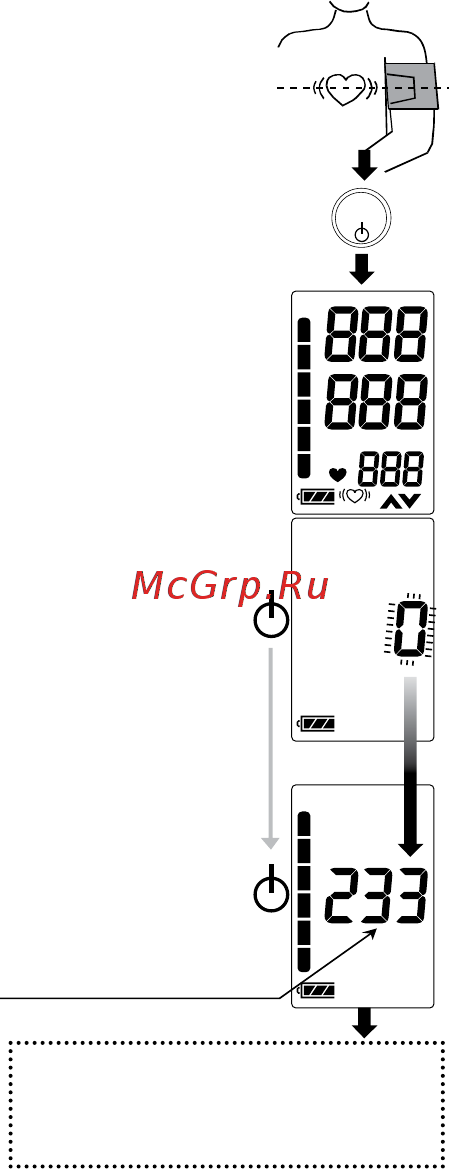 And UA-911BT-C [12/20] Измерение с заданным уровнем систолического давления