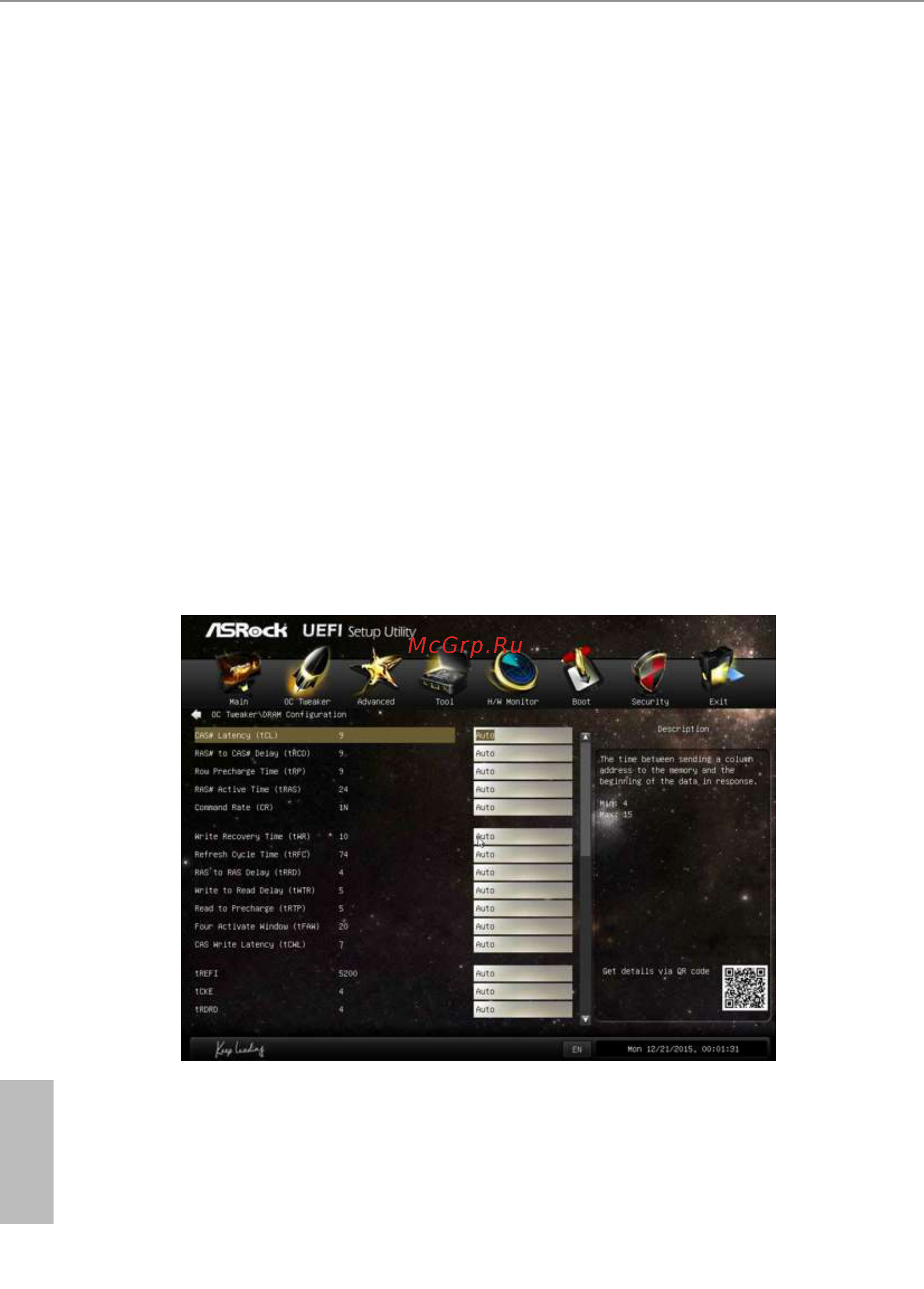 ASRock h81m-vg4 r3.0 [43/67] Cas latency tcl