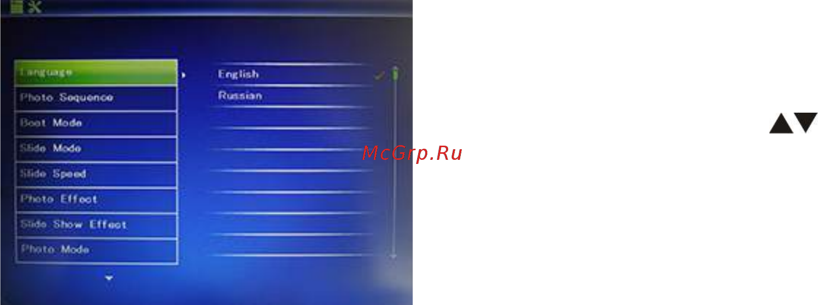 Ritmix RDF-810 [11/16] Настройки