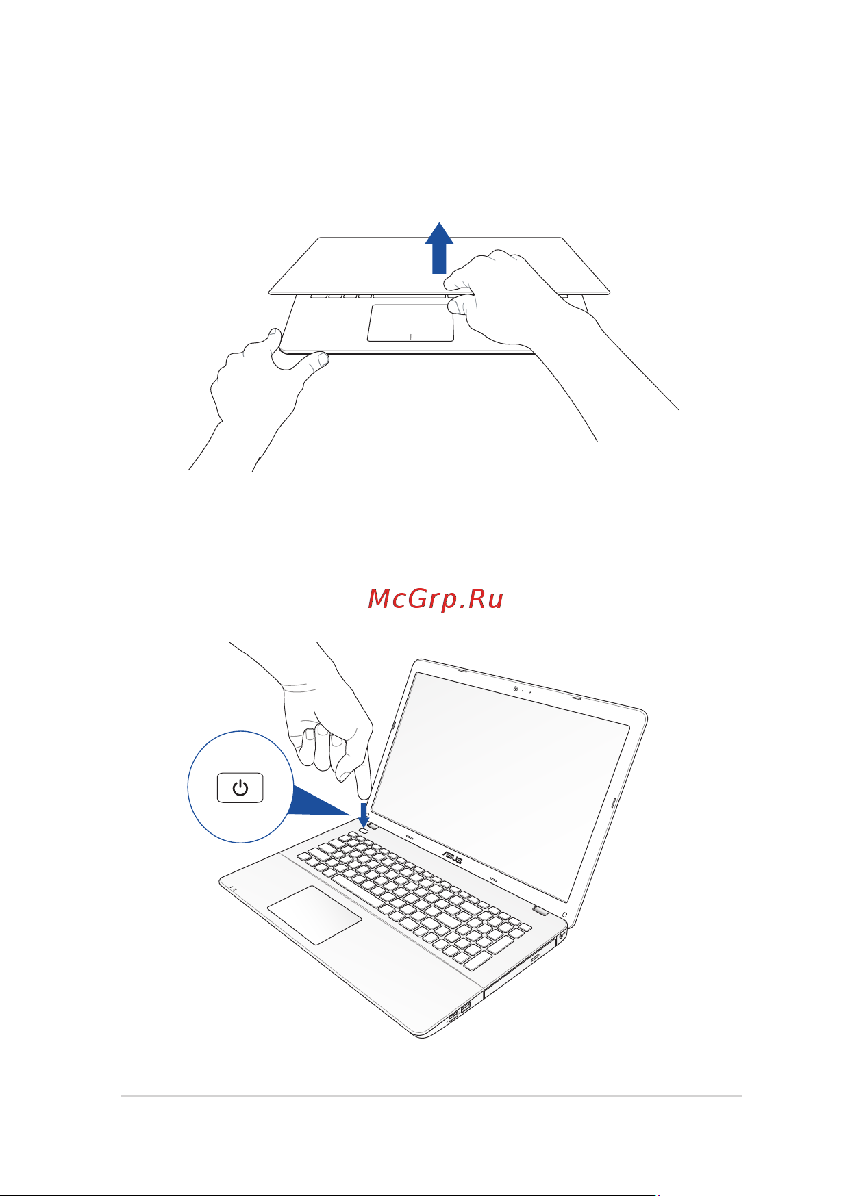 Asus x751sa, 90nb07m1-m03140 [28/112] Откройте крышку