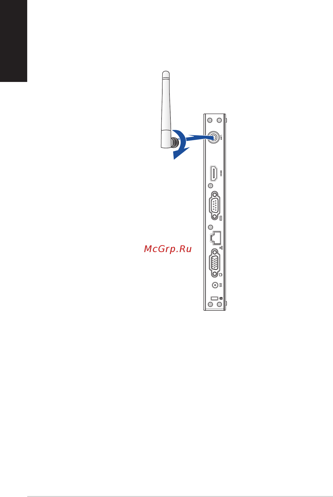 Asus vivopc e410-b029a, 90px0091-m01810 [20/62] Подключение антенны