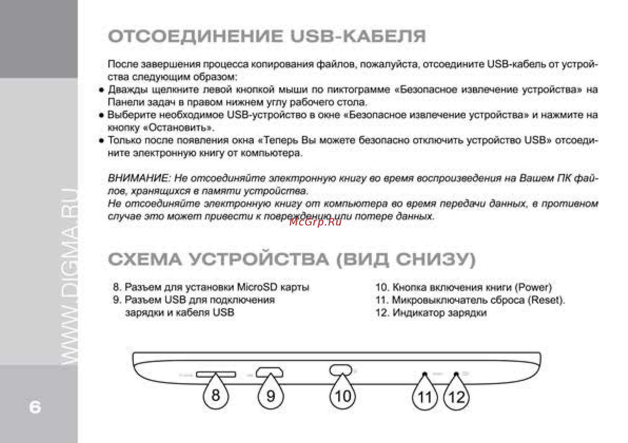 Digma s683G [6/12] Схема устройства вид снизу