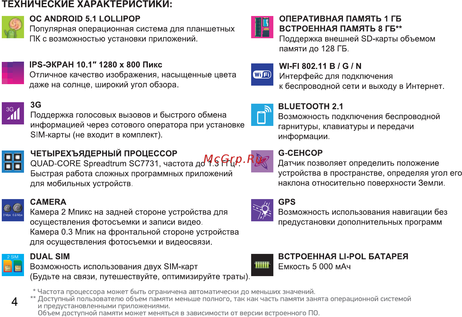 Digma Plane 1600 3G Руководство пользователя онлайн [4/24] 177447