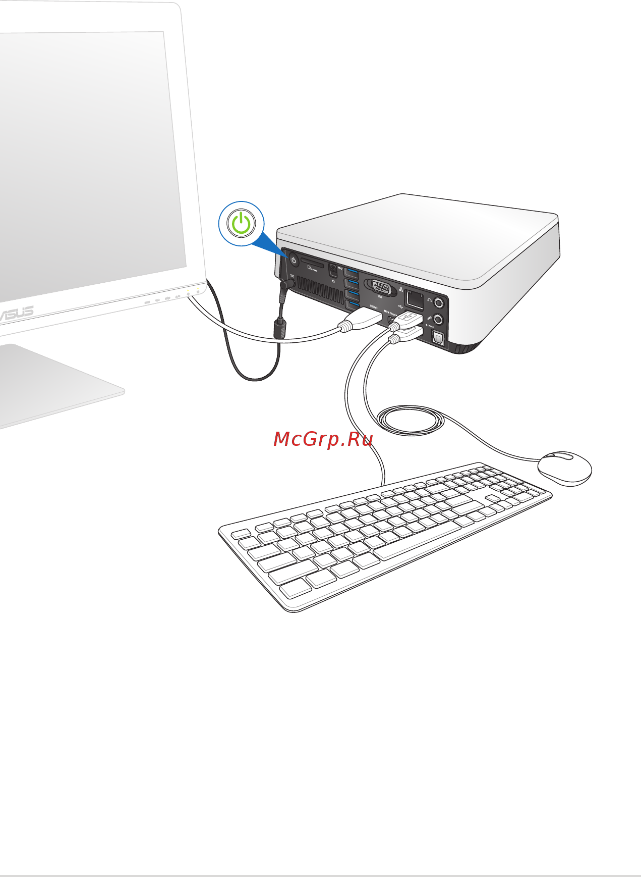 Asus vivopc vc60, 90ms0021-m02660 [19/38] Включите устройство