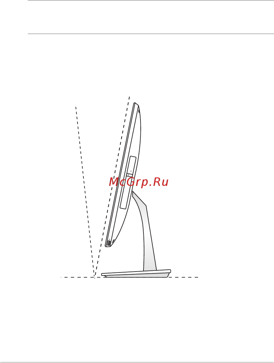 Asus Vivo V220IBUK, 90PT01F2-M01800 [21/58] Размещение моноблочного компьютера