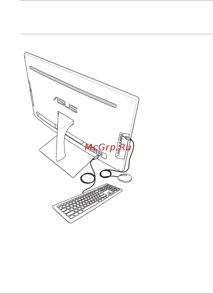 Asus vivo v220ibuk, 90pt01f1-m01170 [22/58] Подключение проводной клавиатуры и мыши
