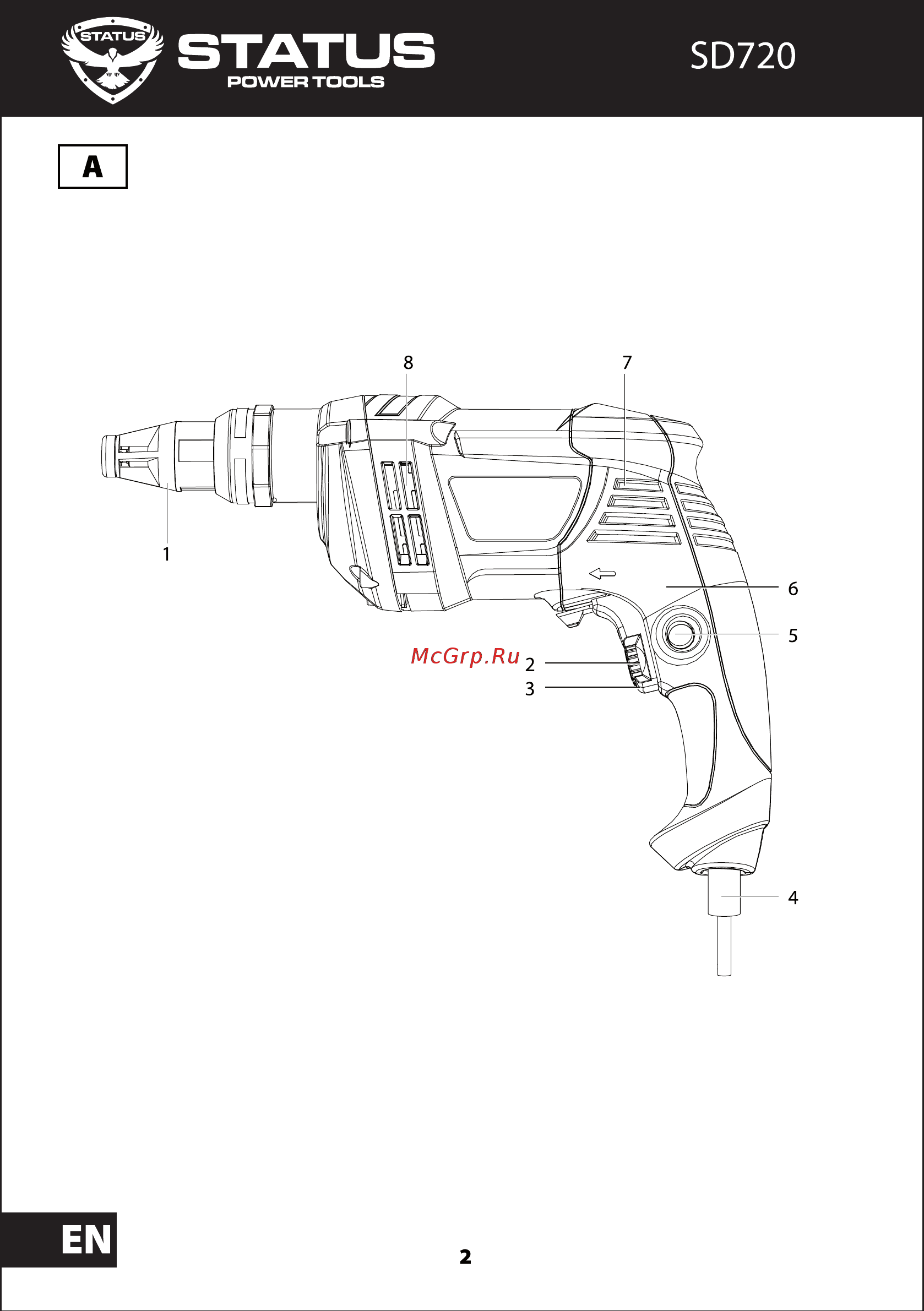 STATUS SD720 [2/15] Страница 2
