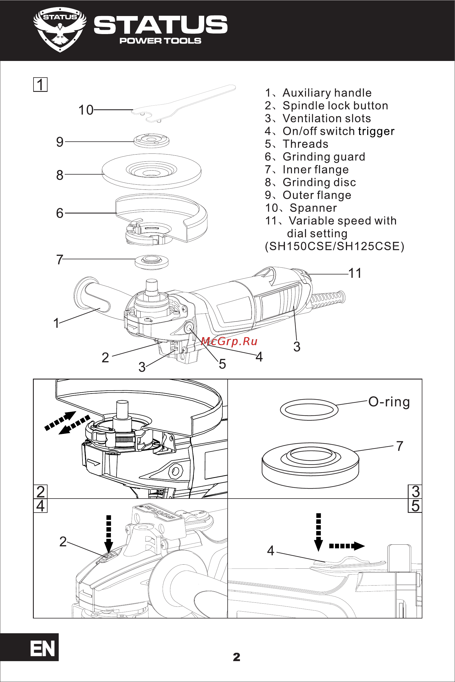STATUS SH125F [2/12] Страница 2