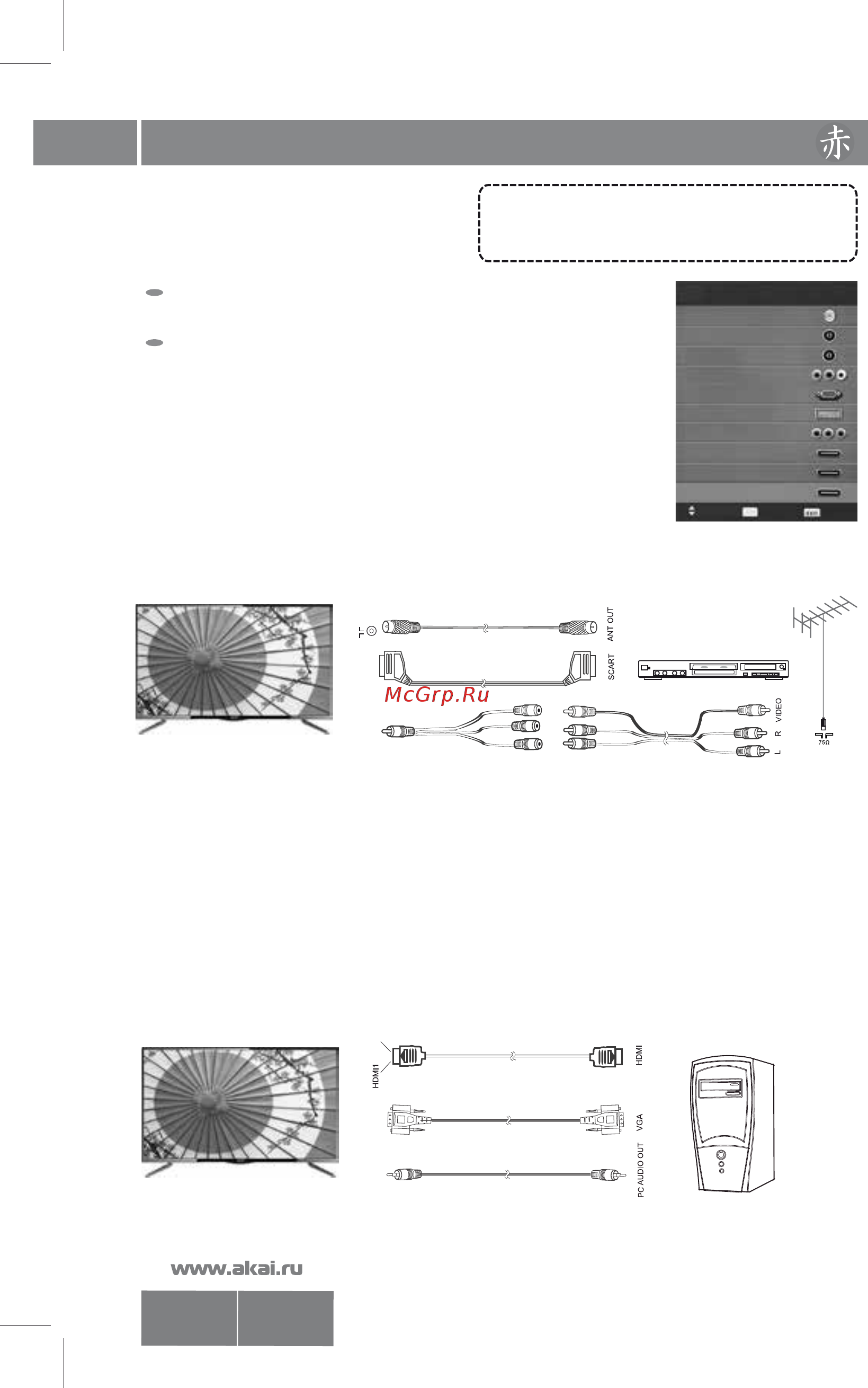 Akai LES-40B55P [11/37] Les 40b55p