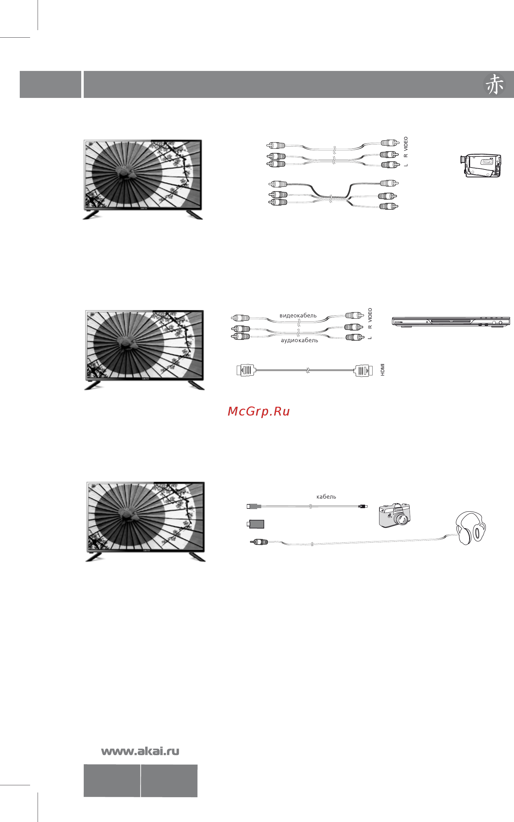 Akai LEA-32B49P [11/29] Подключение внешних устройств 10