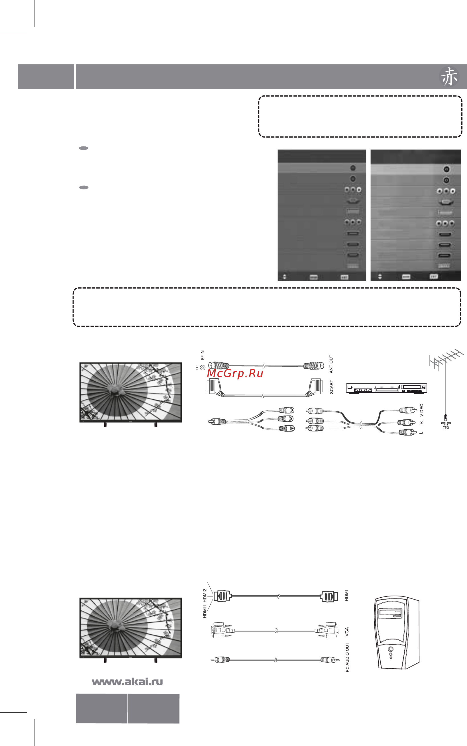 Akai LEA-55V36M [11/32] Подключение внешних устройств 10
