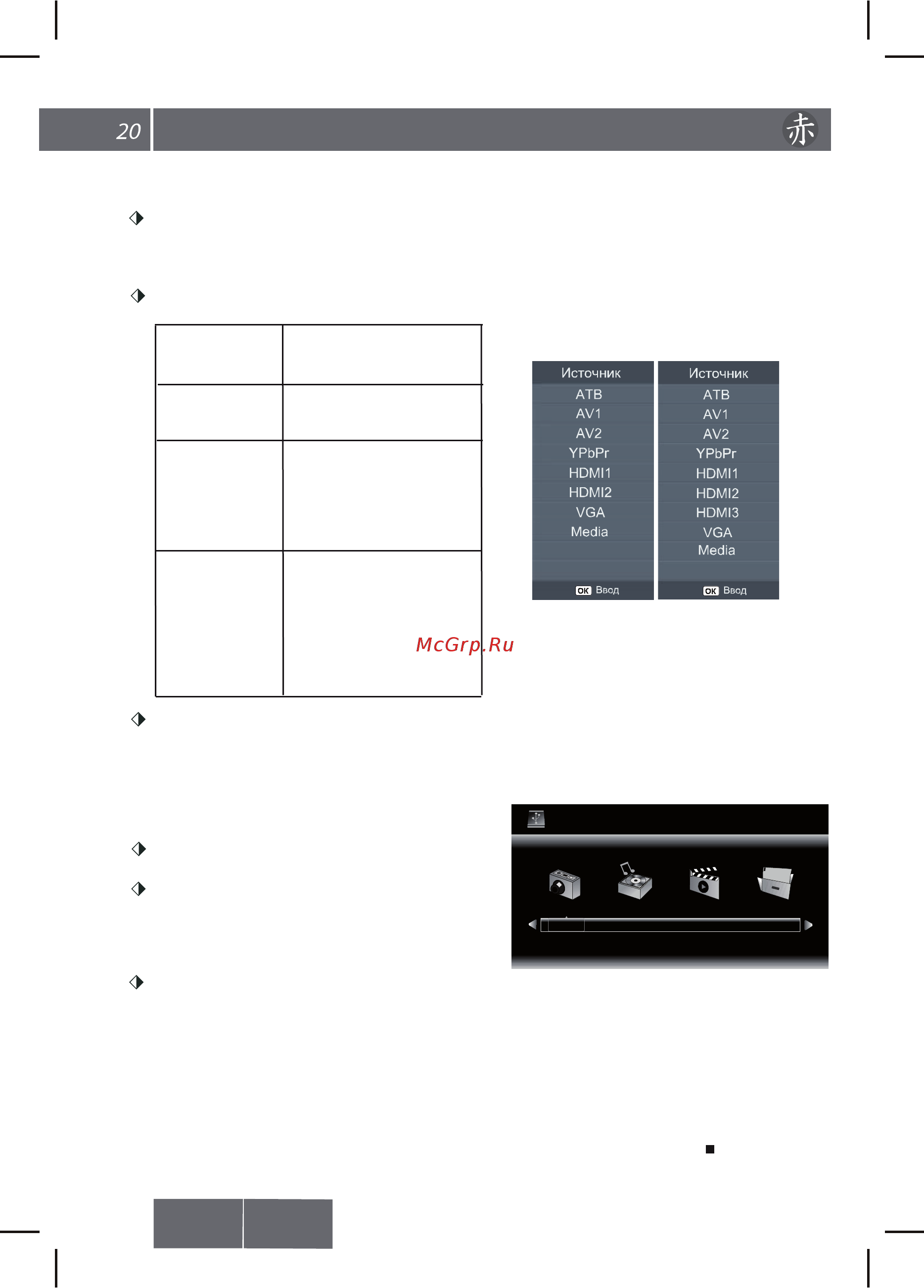 Akai LEA-42A31AL [22/30] Встроенный медиа плеер управление работой медиа плеера