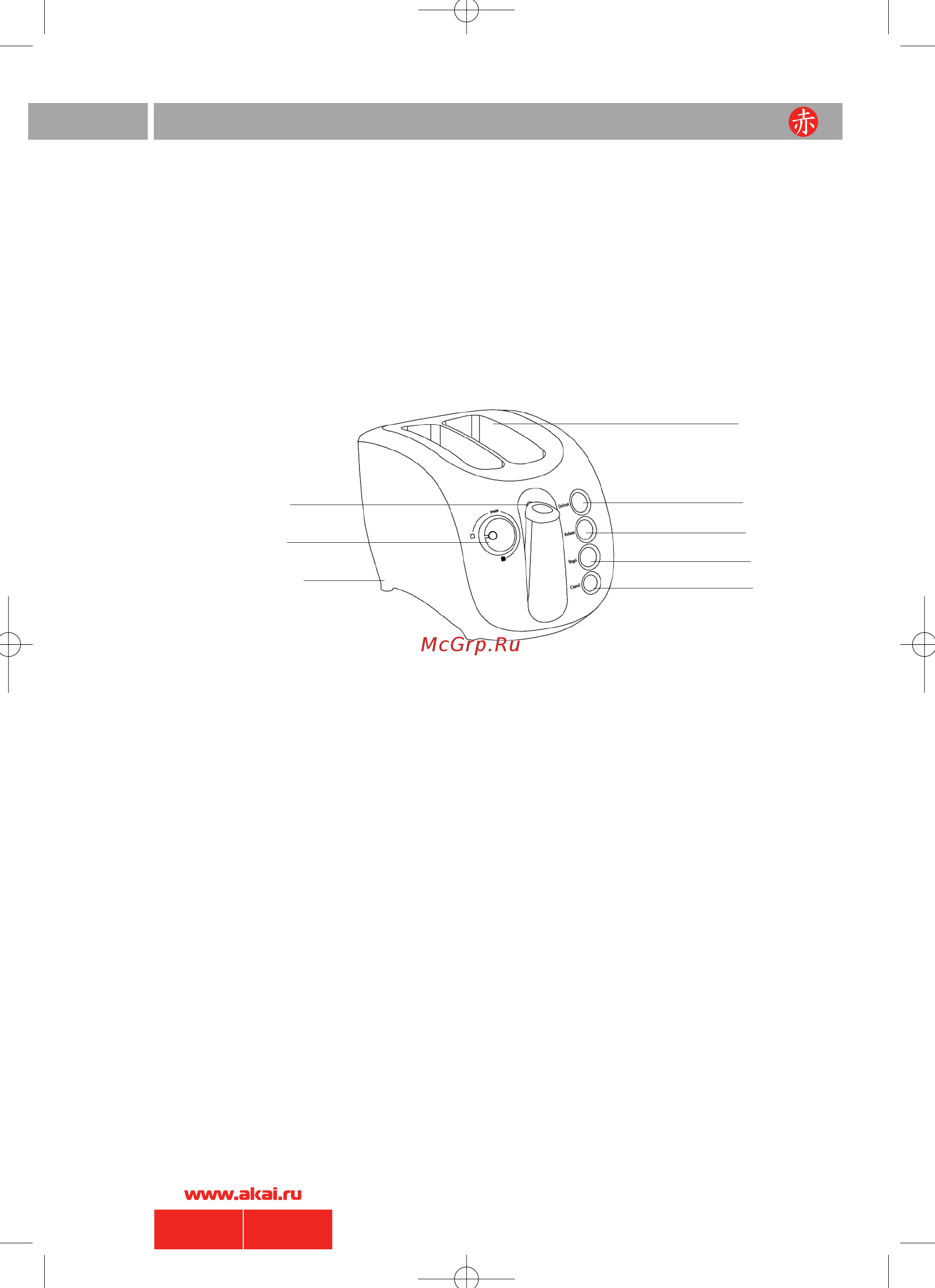 Akai TP-1112O [4/8] Составные части изделия