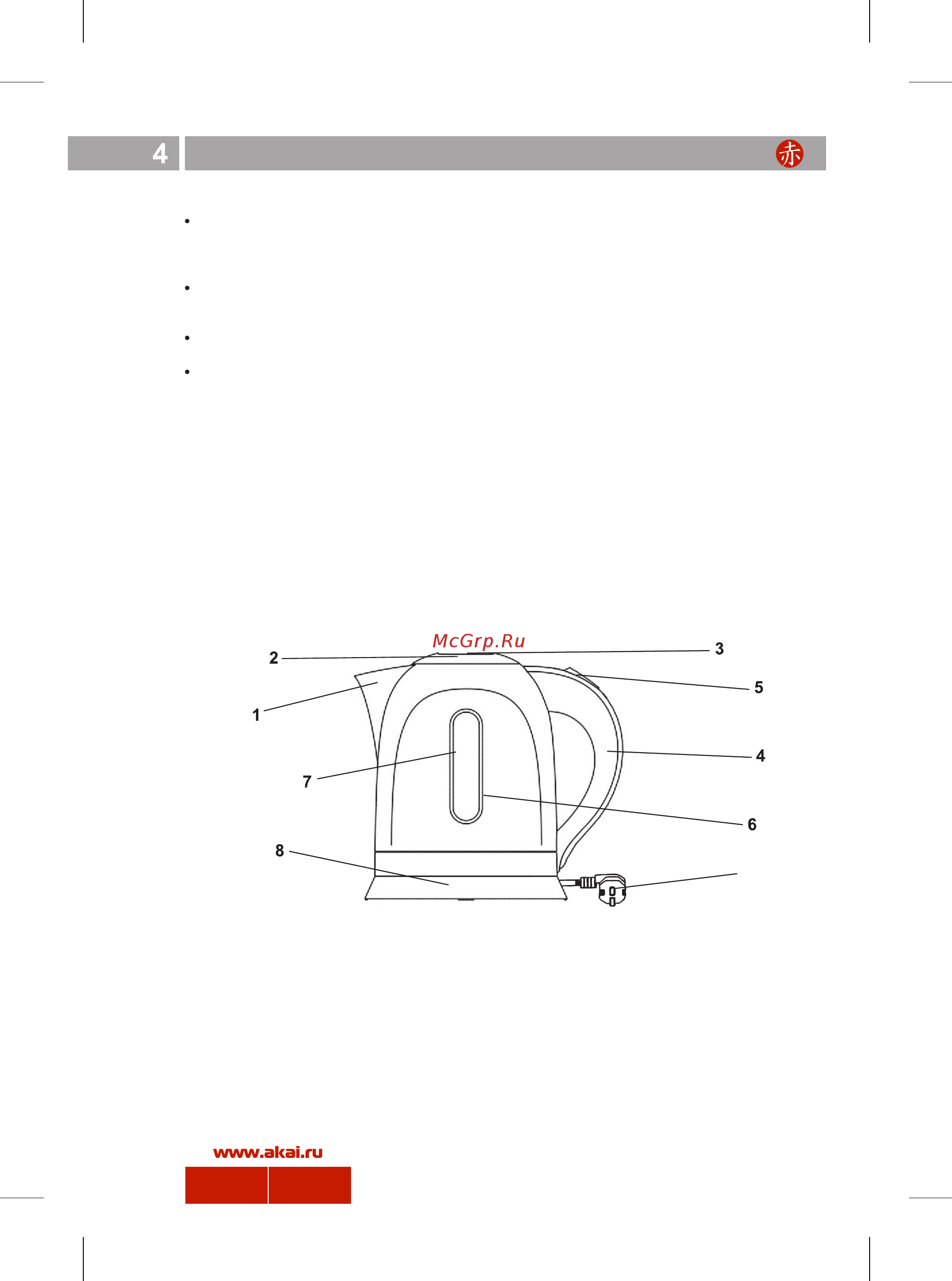 Akai KP-1090M [4/8] Руководство по эксплуатации
