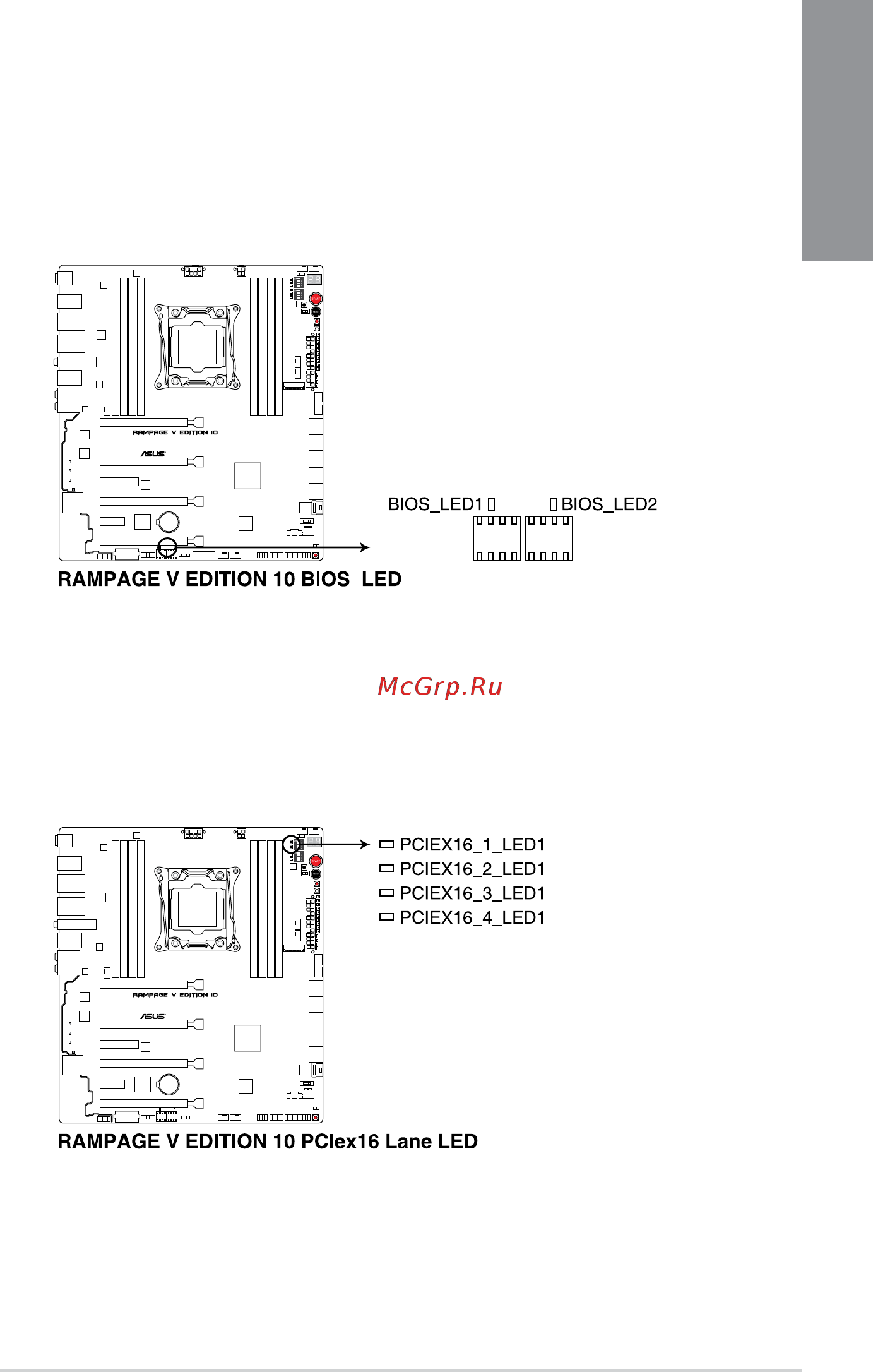 Asus rog rampage v edition 10 [33/130] Onboard leds