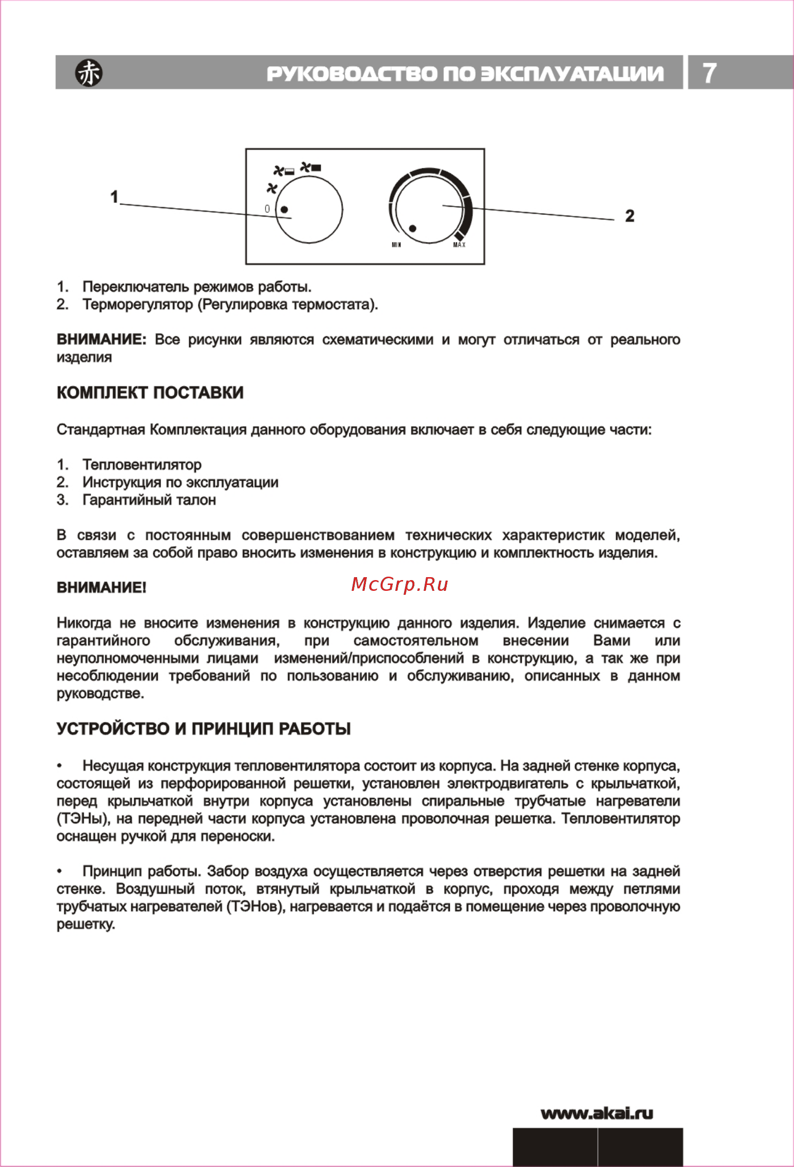Akai TQ-3302KA [7/12] Ксплуа1