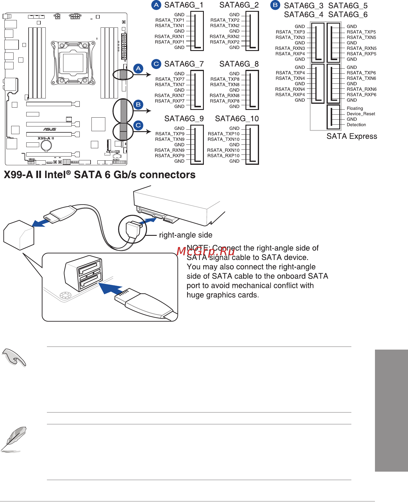 Asus x99-a ii [37/124] X99 serial ata 6 gb s connectors 7 pin sata6g_12 sata6g_34