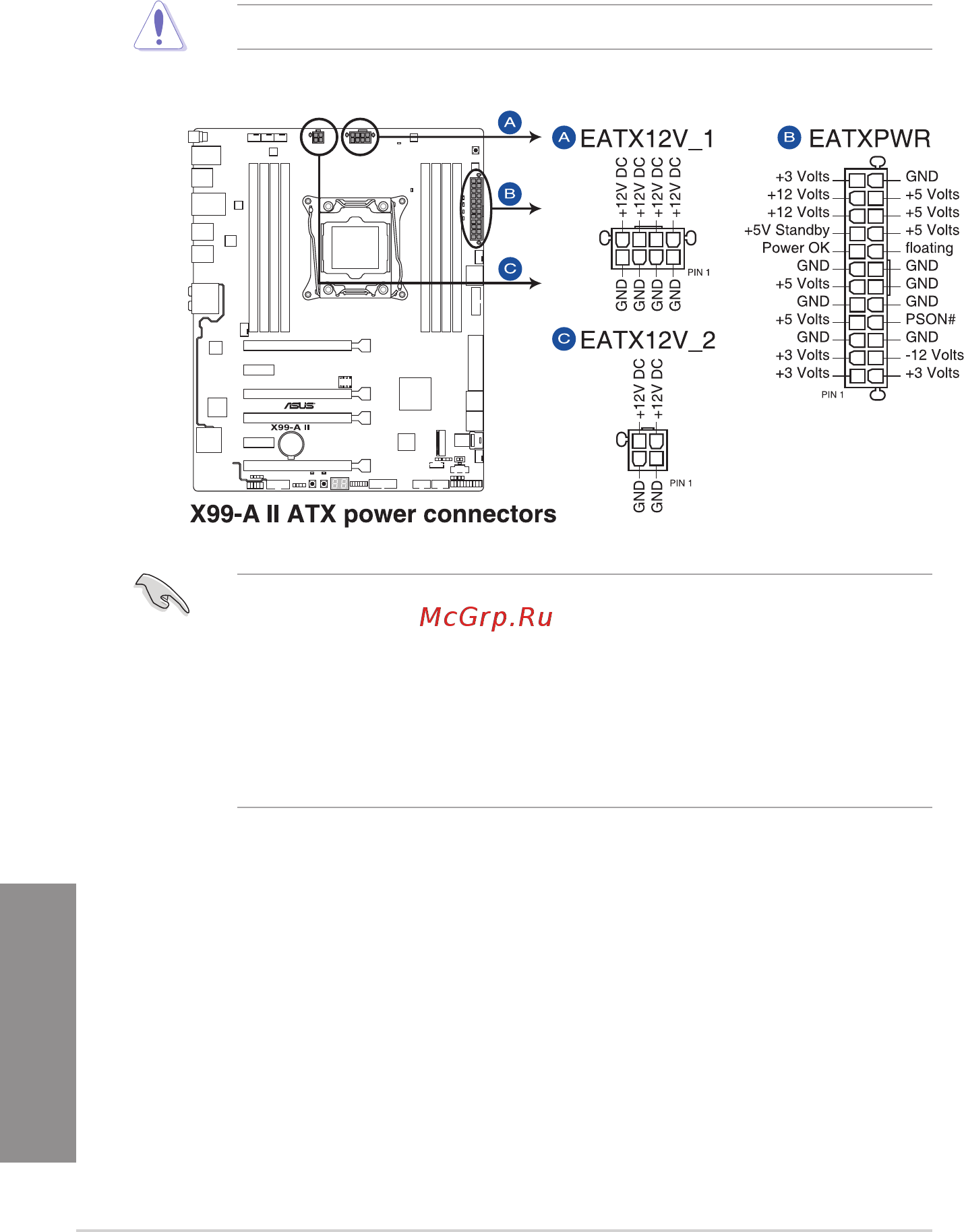 Asus x99-a ii [42/124] Theseconnectorsareforatxpowersupplyplugs thepowersupplyplugsare designedtofittheseconnectorsinonlyoneorientation findtheproperorientationand pushdownfirmlyuntiltheconnectorscompletelyfit