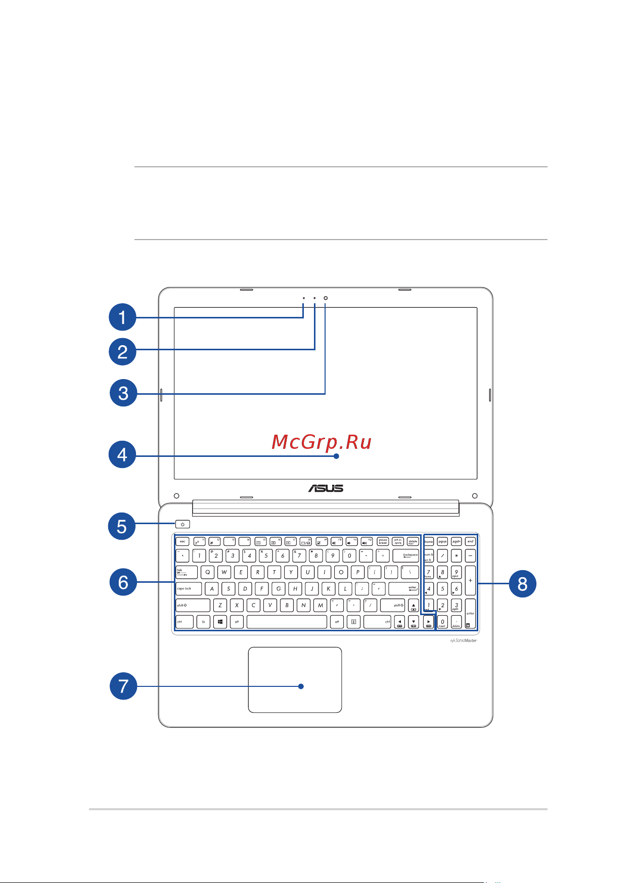 Asus E502SA, 90NB0B72-M01950 [14/114] Знакомство с ноутбуком