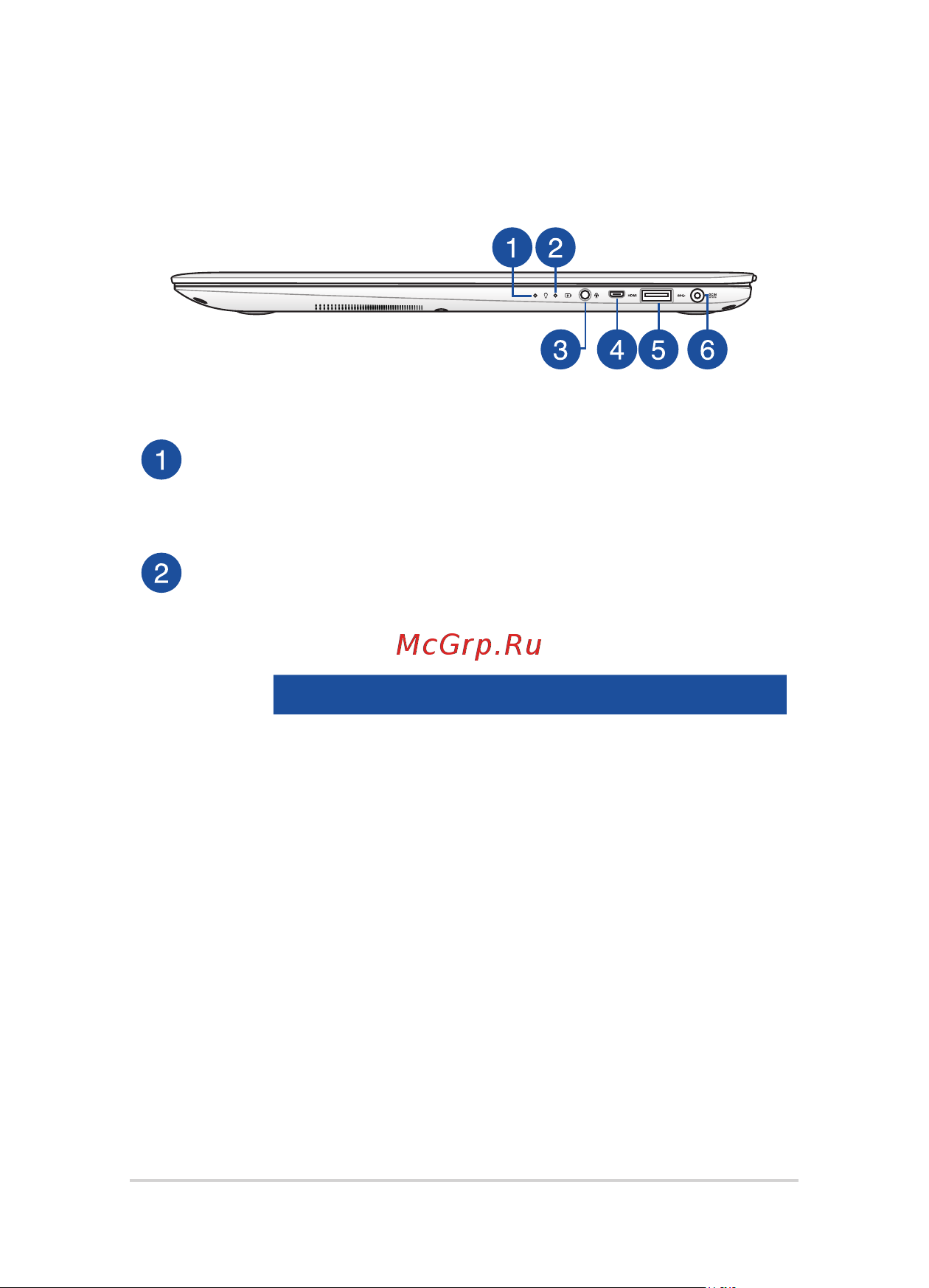 Asus ZENBOOK UX305CA-FB188T 90NB0AA1-M08220 [18/100] Правая сторона