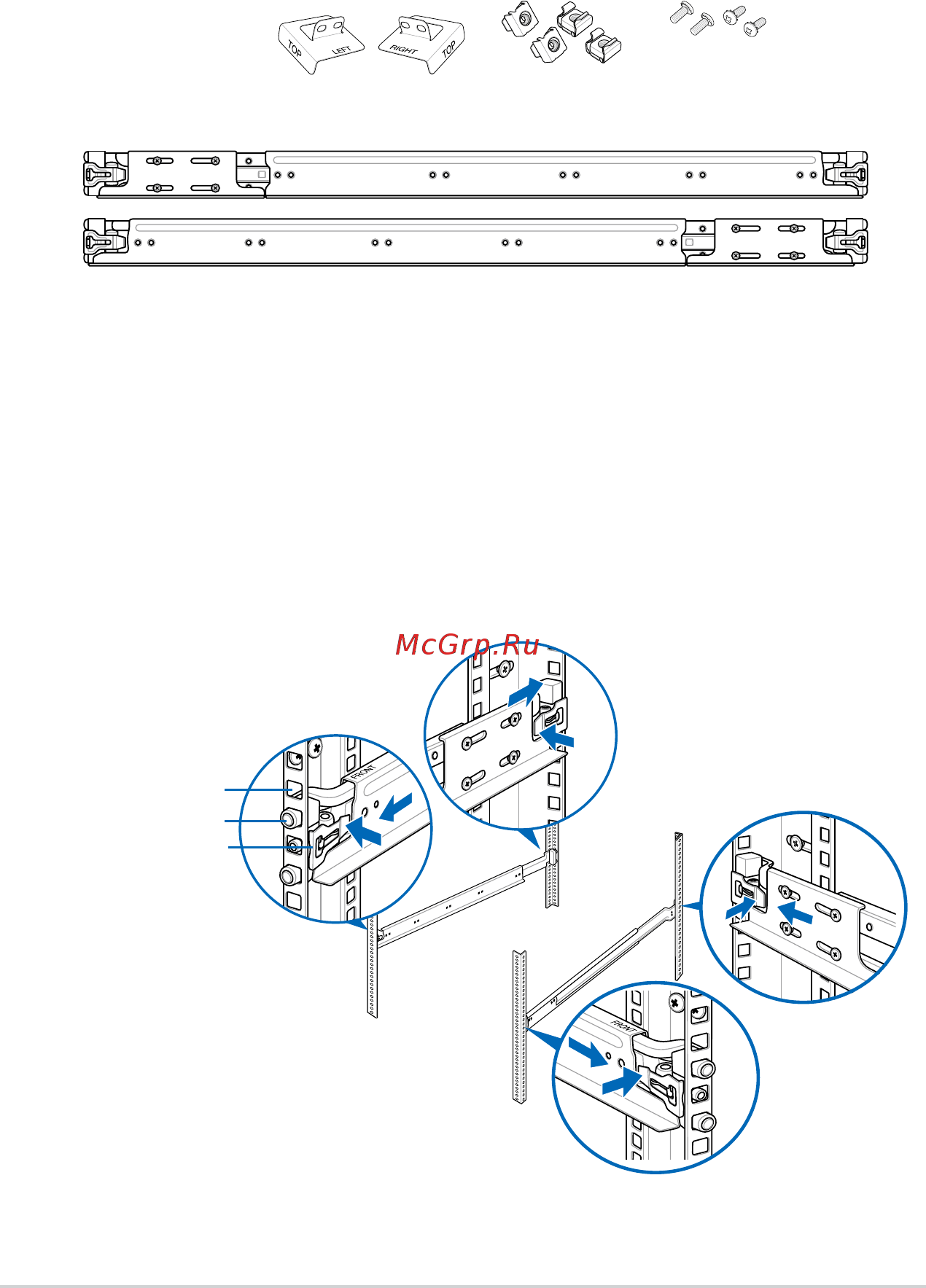 Asus rs740-e7/rs24-eg [60/212] Tool less friction rail kit