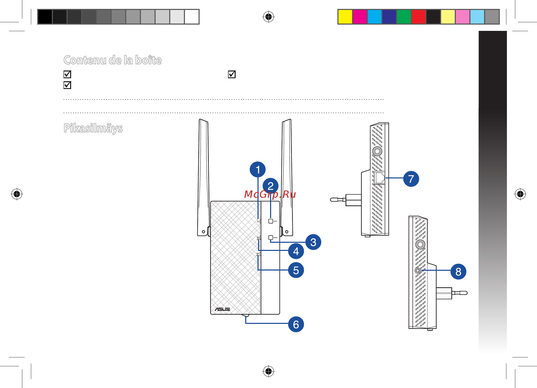 Asus rp-ac56 [49/172] Contenu de la boîte