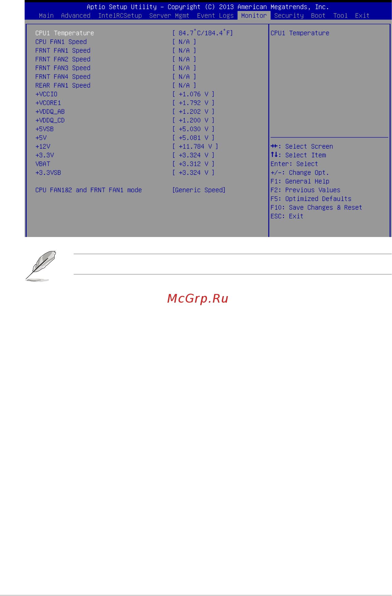 Asus z10pa-u8 [106/186] Monitor menu