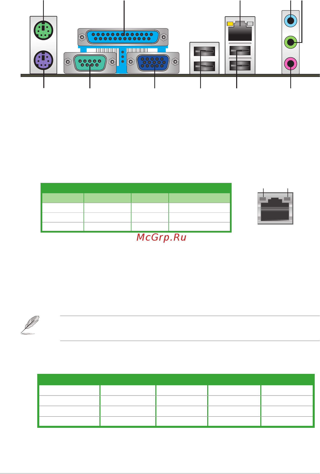 Asus p8h61-m lx r2.0 [36/78] Rear panel connectors