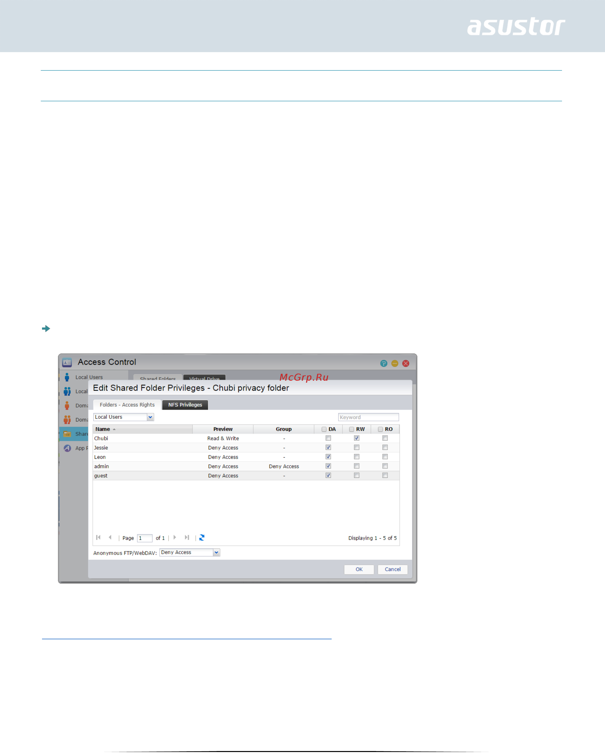 Asustor as1002t [60/120] О приложении windows acl