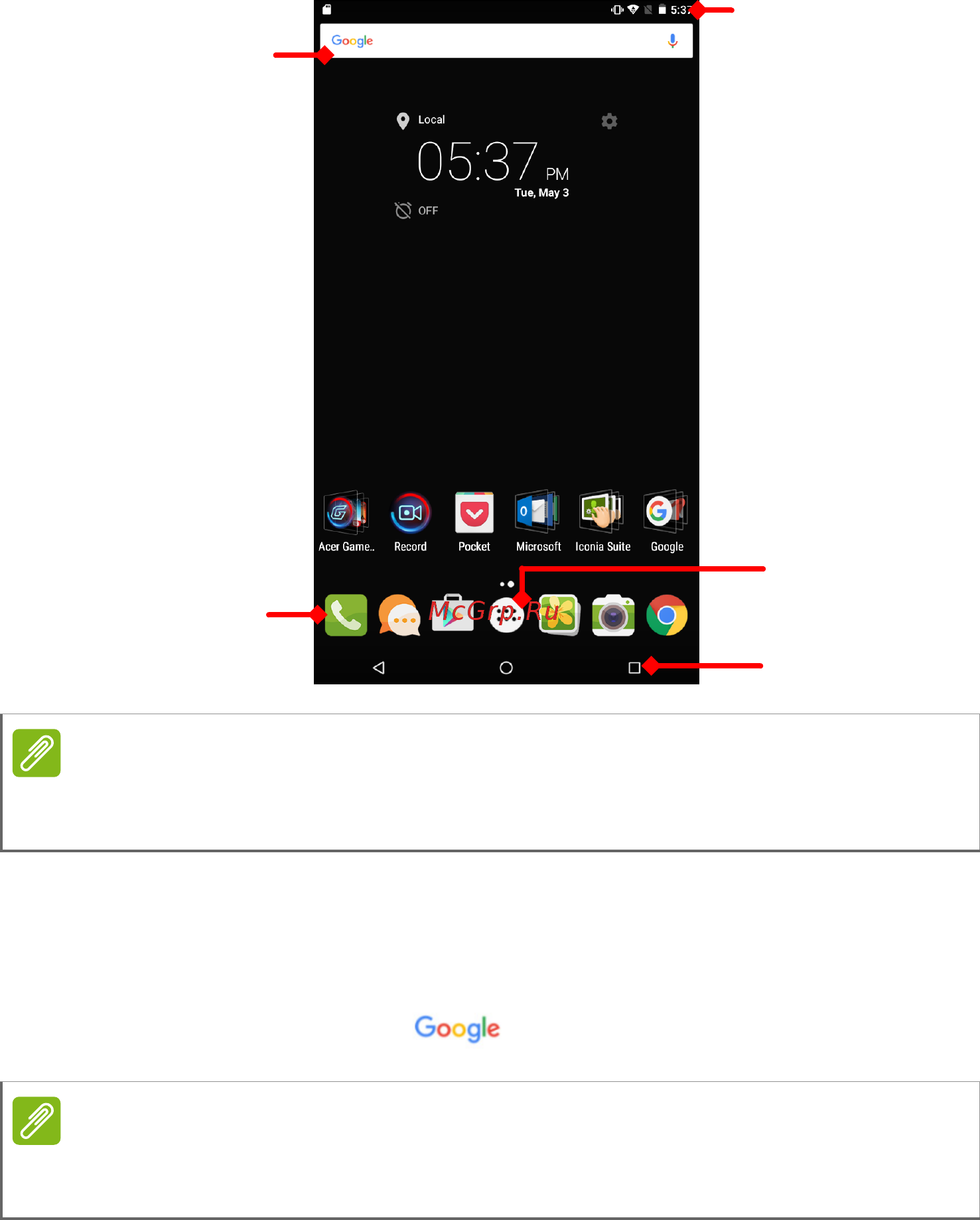 Acer Iconia Talk S A1-734 [14/68] Поиск