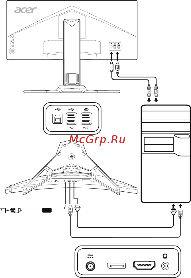 Acer Predator Z301CTbmiphzx Инструкция по эксплуатации онлайн [22/38] 215184